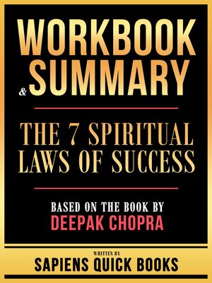 cover image of Workbook & Summary--The 7 Spiritual Laws of Success--Based On the Book by Deepak Chopra